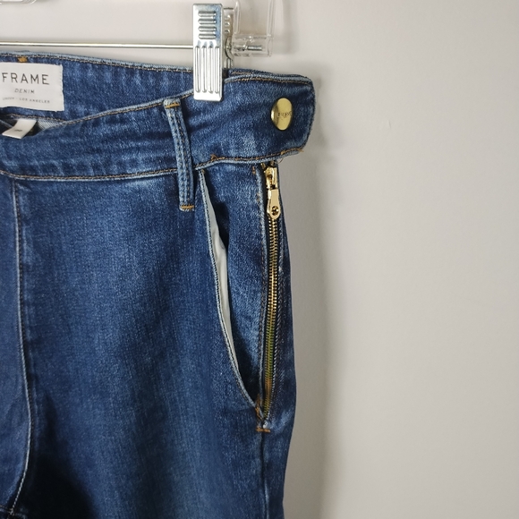 Frame Delavan Flounce Denim Jeans Size 28 - Picture 4 of 8